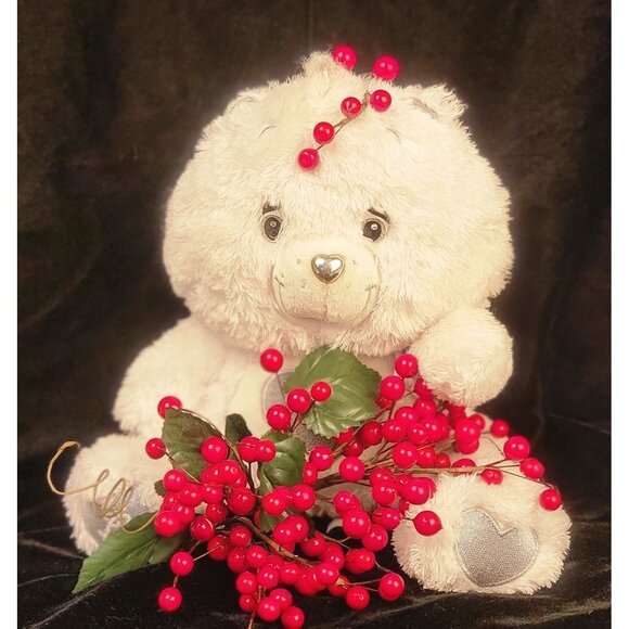 Vintage 25th Anniversary Tenderheart Bear Care Bear with Swarovski Crystal Eyes - Picture 5 of 16